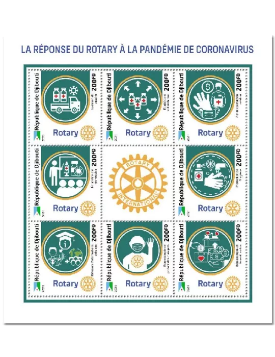 n° 3829/3836 - Timbre DJIBOUTI Poste