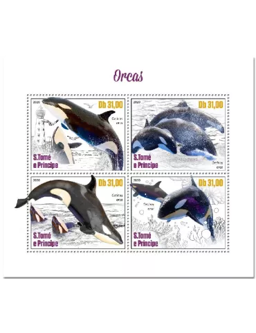 n° 7273/7276 - Timbre SAINT-THOMAS ET PRINCE Poste