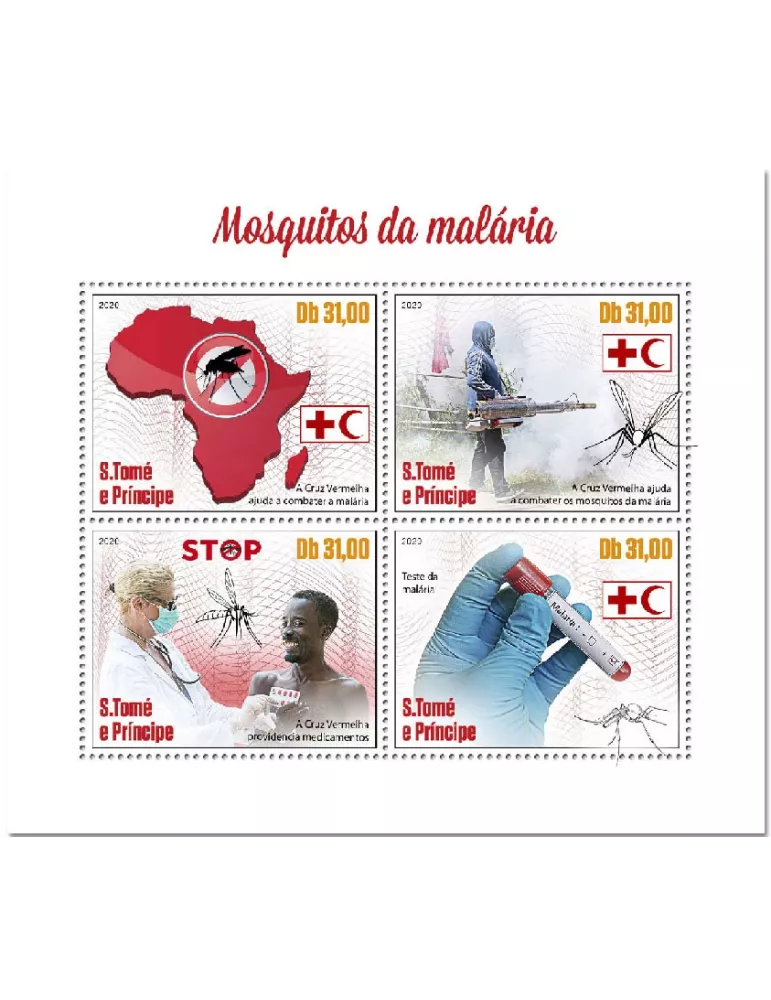 n° 7281/7284 - Timbre SAINT-THOMAS ET PRINCE Poste