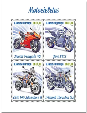 n° 7289/7292 - Timbre SAINT-THOMAS ET PRINCE Poste