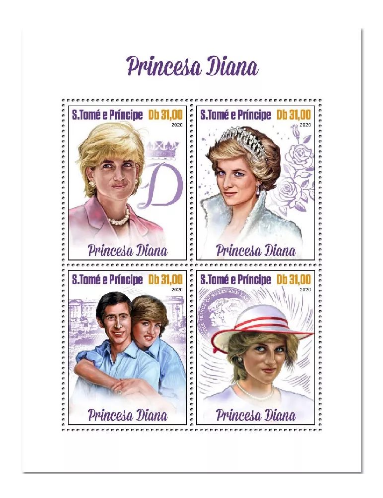 n° 7293/7296 - Timbre SAINT-THOMAS ET PRINCE Poste