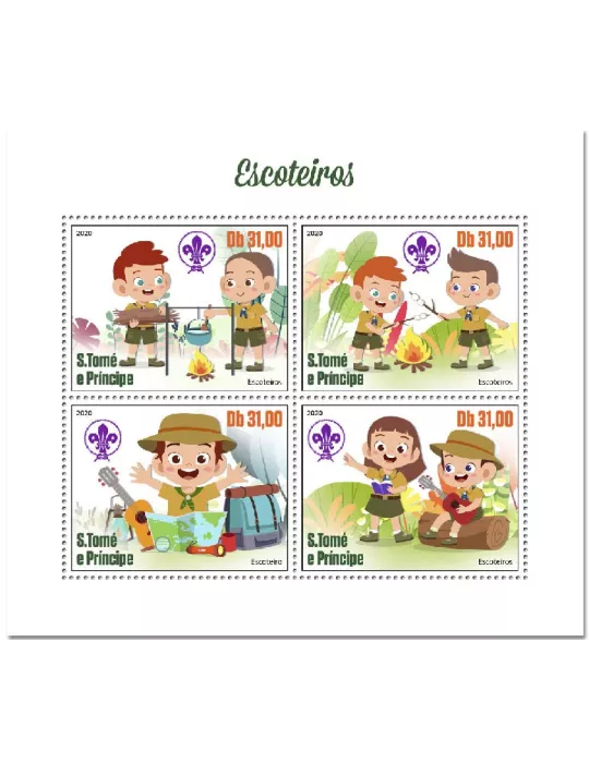 n° 7305/7308 - Timbre SAINT-THOMAS ET PRINCE Poste