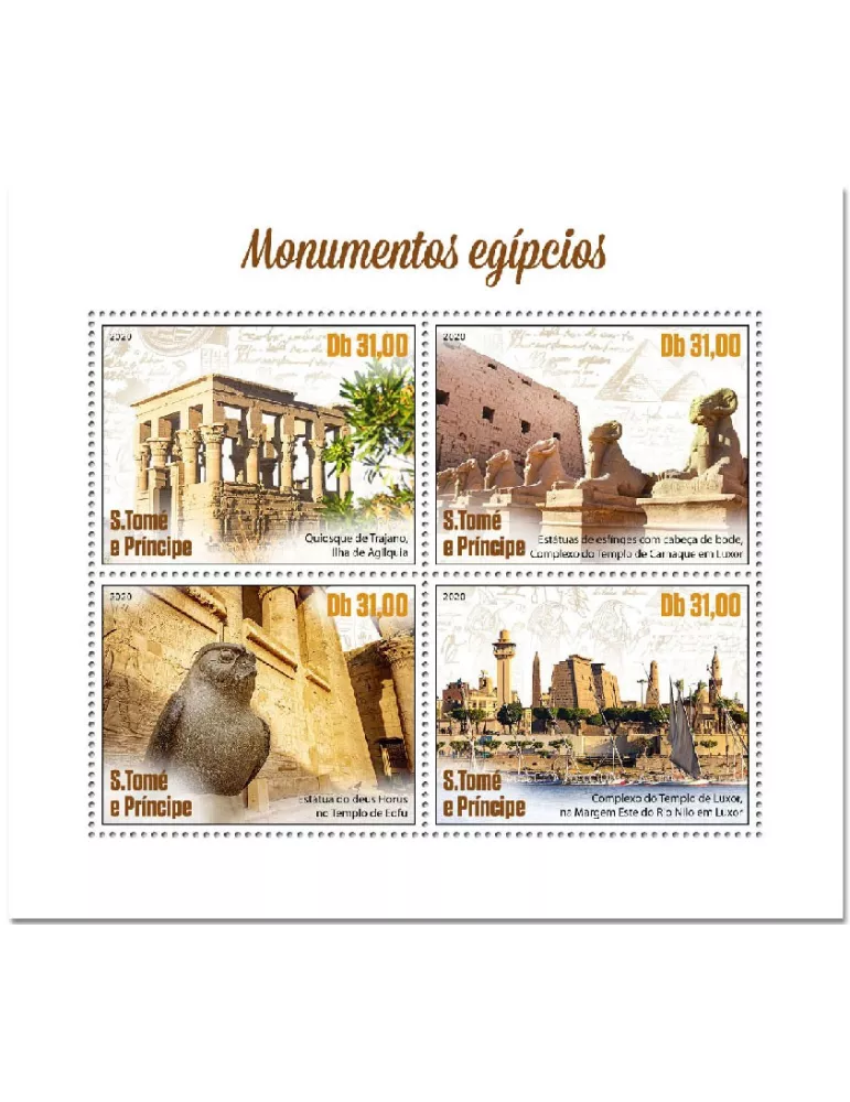 n° 7333/7336 - Timbre SAINT-THOMAS ET PRINCE Poste