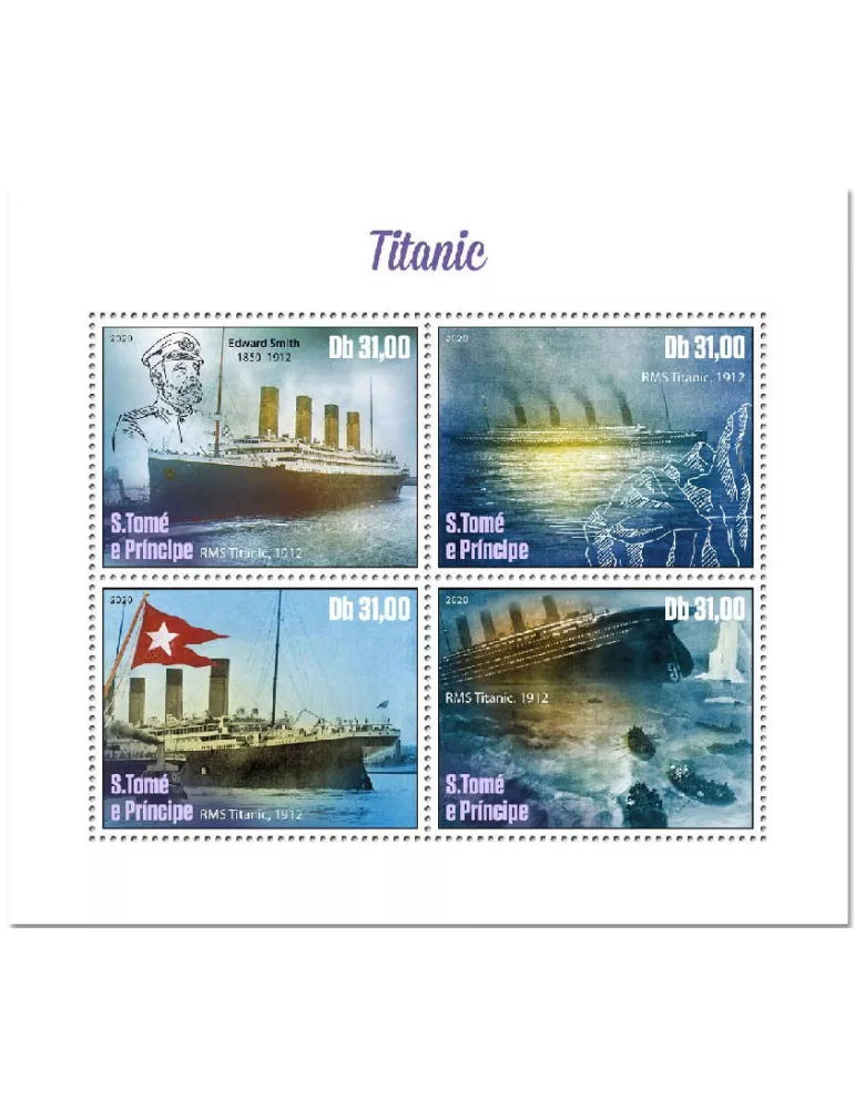 n° 7353/7356 - Timbre SAINT-THOMAS ET PRINCE Poste