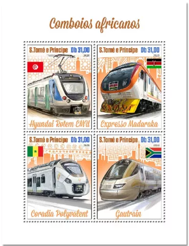 n° 7365/7368 - Timbre SAINT-THOMAS ET PRINCE Poste