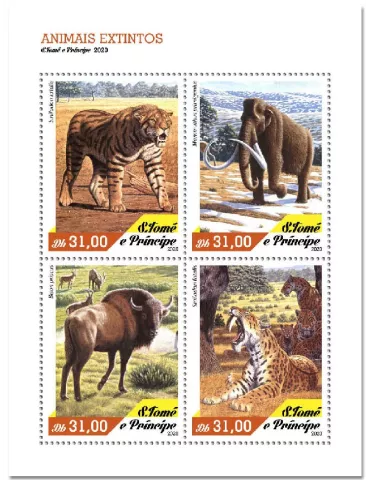 n° 7387/7390 - Timbre SAINT-THOMAS ET PRINCE Poste