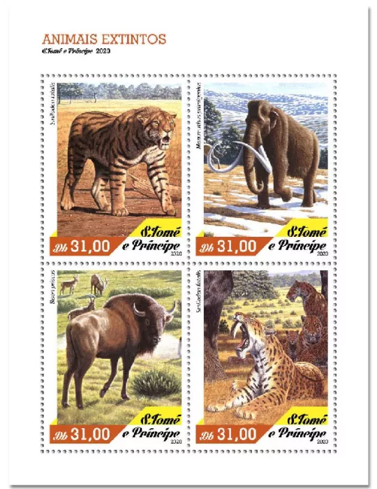 n° 7387/7390 - Timbre SAINT-THOMAS ET PRINCE Poste