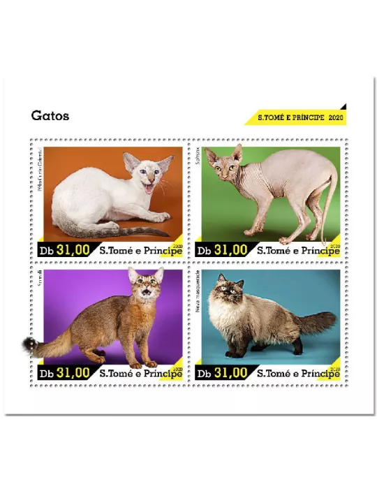 n° 7395/7398 - Timbre SAINT-THOMAS ET PRINCE Poste