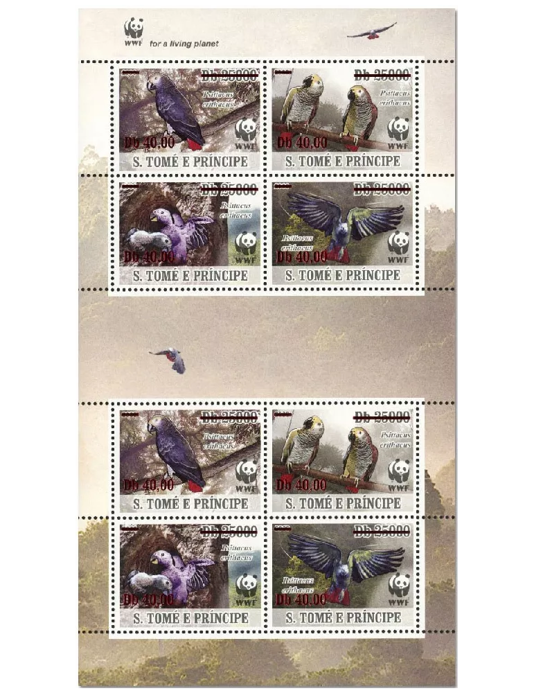 n° 7405/7408 - Timbre SAINT-THOMAS ET PRINCE Poste