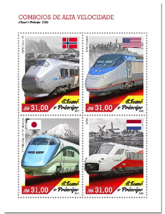 n° 7413/7416 - Timbre SAINT-THOMAS ET PRINCE Poste