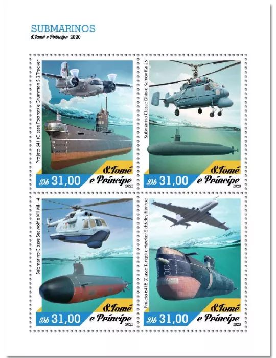 n° 7421/7424 - Timbre SAINT-THOMAS ET PRINCE Poste