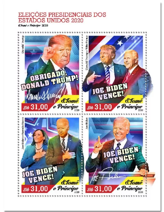 n° 7429/7432 - Timbre SAINT-THOMAS ET PRINCE Poste