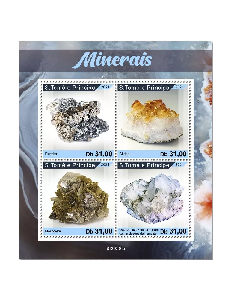 n° 7551/7554 - Timbre SAINT-THOMAS ET PRINCE Poste