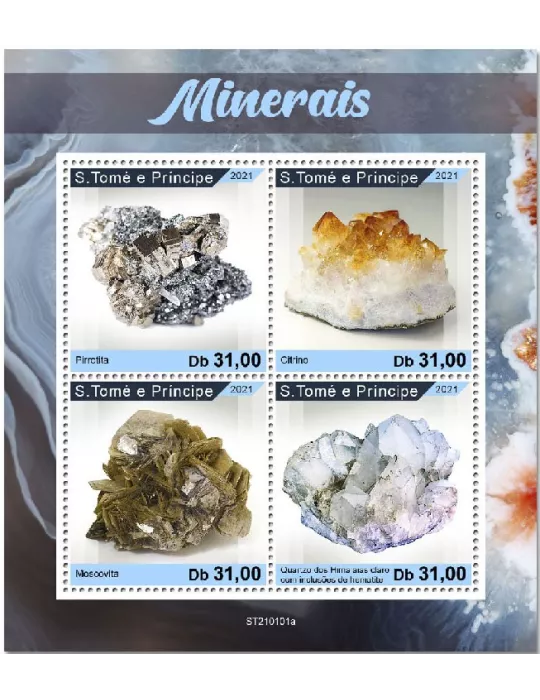 n° 7551/7554 - Timbre SAINT-THOMAS ET PRINCE Poste
