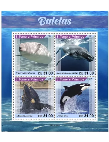 n° 7559/7562 - Timbre SAINT-THOMAS ET PRINCE Poste