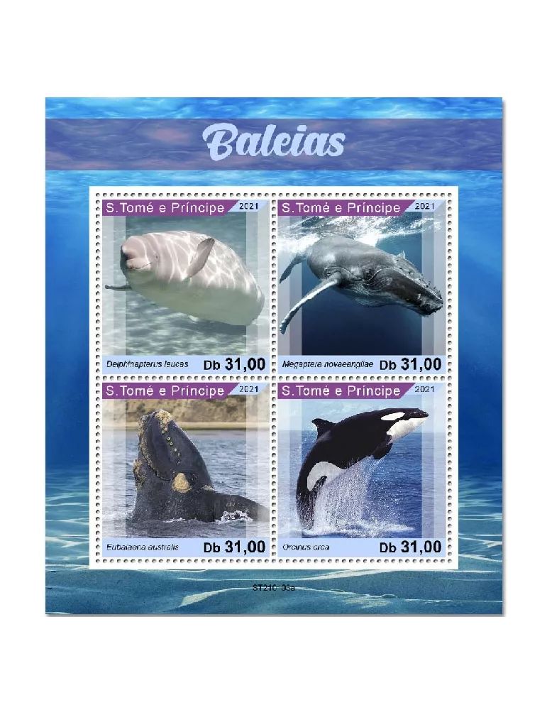 n° 7559/7562 - Timbre SAINT-THOMAS ET PRINCE Poste