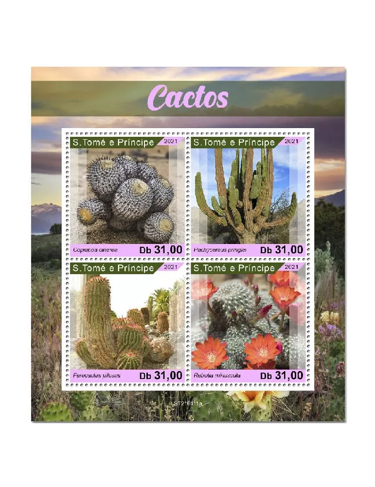 n° 7591/7594 - Timbre SAINT-THOMAS ET PRINCE Poste
