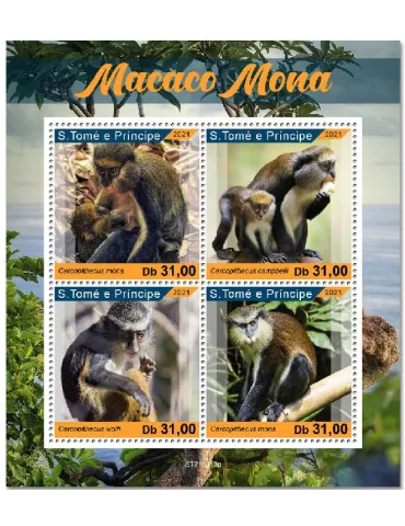 n° 7601/7604 - Timbre SAINT-THOMAS ET PRINCE Poste