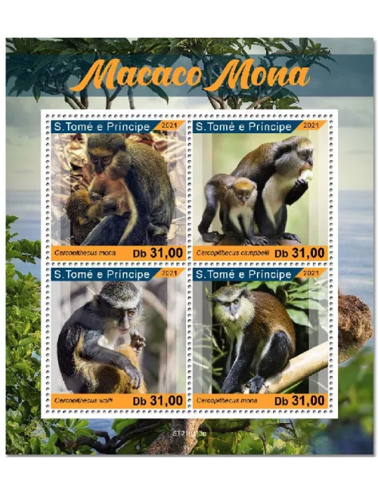 n° 7601/7604 - Timbre SAINT-THOMAS ET PRINCE Poste