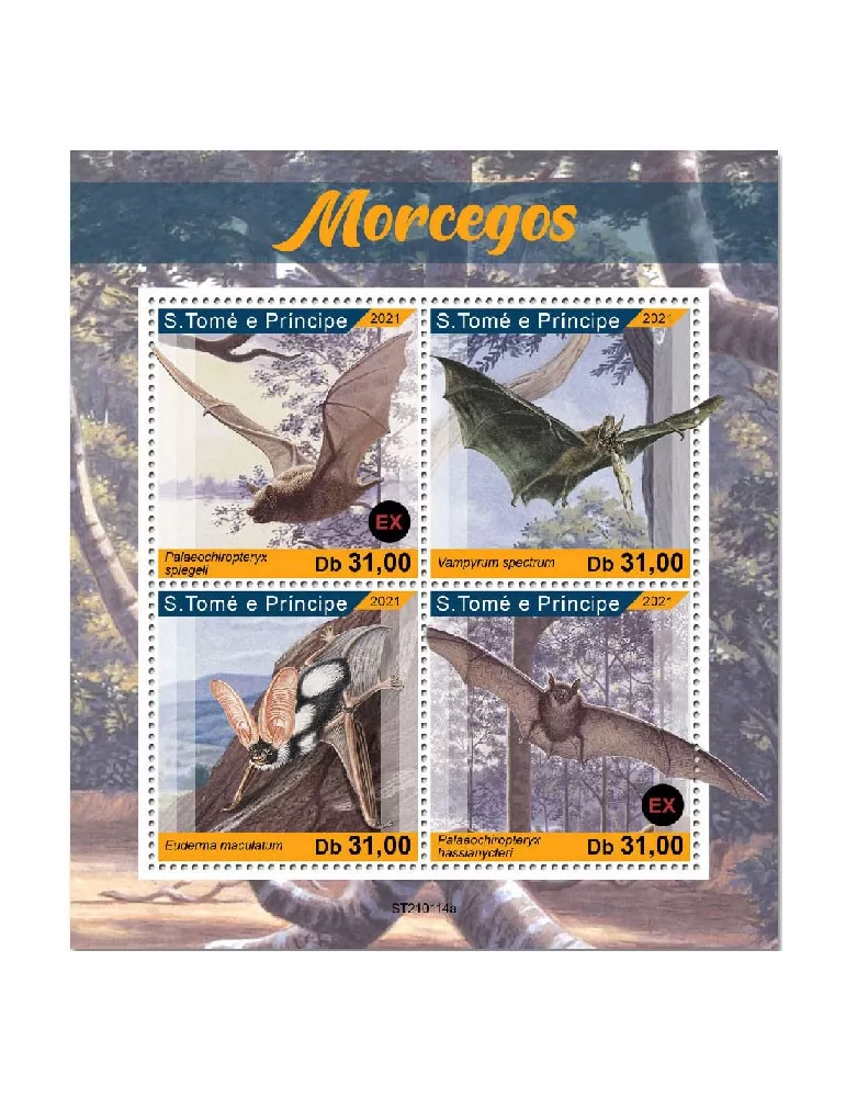 n° 7605/7608 - Timbre SAINT-THOMAS ET PRINCE Poste