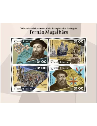 n° 7617/7620 - Timbre SAINT-THOMAS ET PRINCE Poste