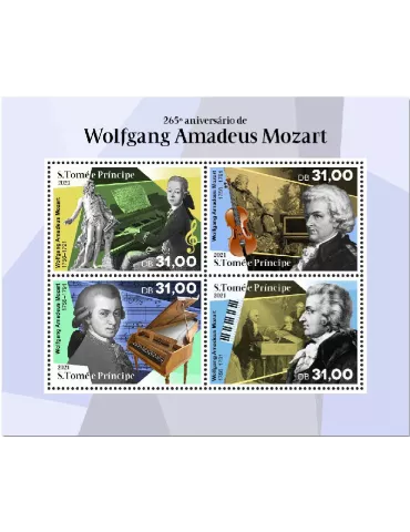 n° 7621/7624 - Timbre SAINT-THOMAS ET PRINCE Poste