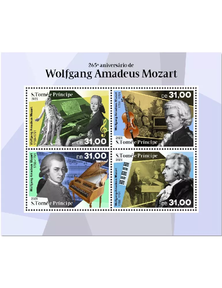 n° 7621/7624 - Timbre SAINT-THOMAS ET PRINCE Poste