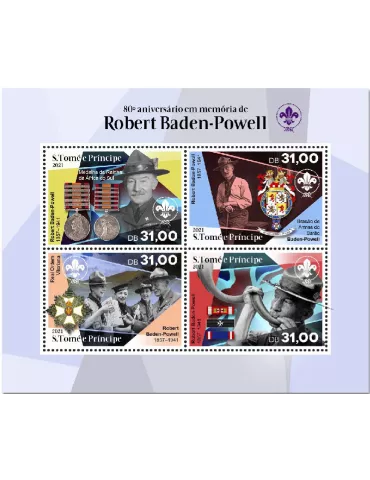 n° 7633/7636 - Timbre SAINT-THOMAS ET PRINCE Poste