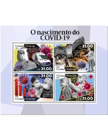 n° 7645/7648 - Timbre SAINT-THOMAS ET PRINCE Poste