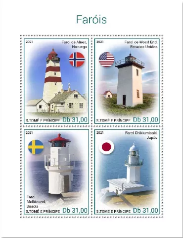 n° 7661/7664 - Timbre SAINT-THOMAS ET PRINCE Poste