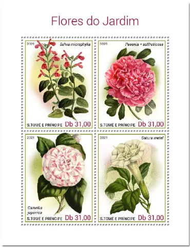 n° 7669/7672 - Timbre SAINT-THOMAS ET PRINCE Poste