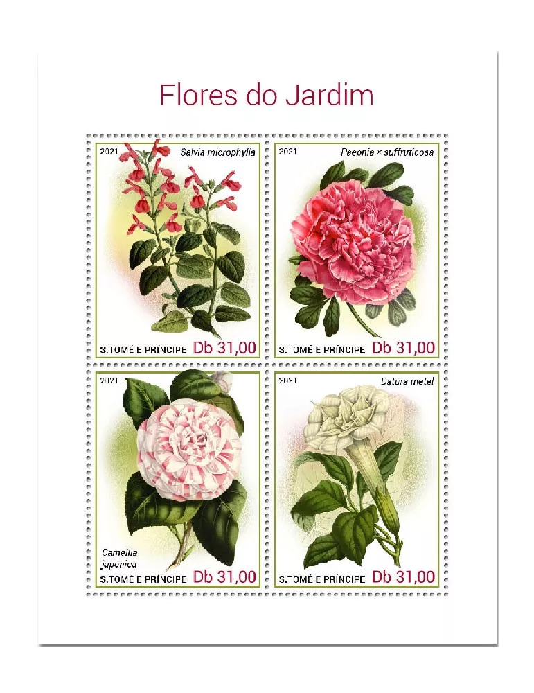 n° 7669/7672 - Timbre SAINT-THOMAS ET PRINCE Poste