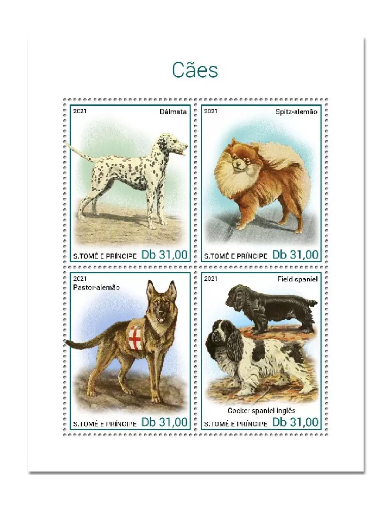 n° 7677/7680 - Timbre SAINT-THOMAS ET PRINCE Poste