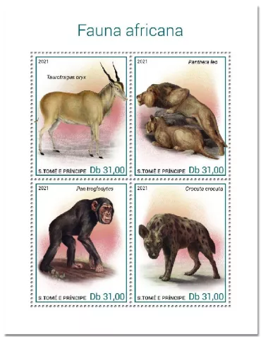 n° 7681/7684 - Timbre SAINT-THOMAS ET PRINCE Poste