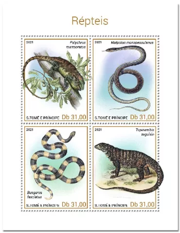 n° 7705/7708 - Timbre SAINT-THOMAS ET PRINCE Poste