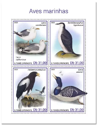 n° 7729/7732 - Timbre SAINT-THOMAS ET PRINCE Poste