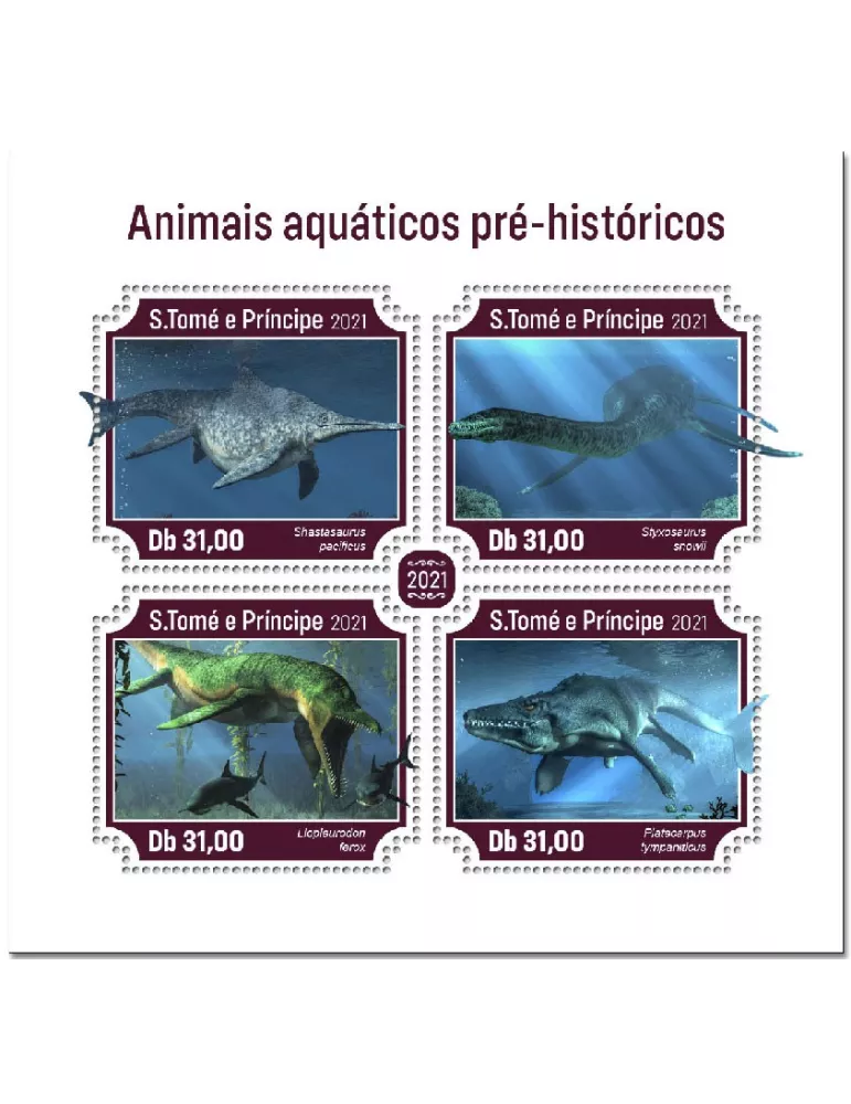 n° 7877/7880 - Timbre SAINT-THOMAS ET PRINCE Poste