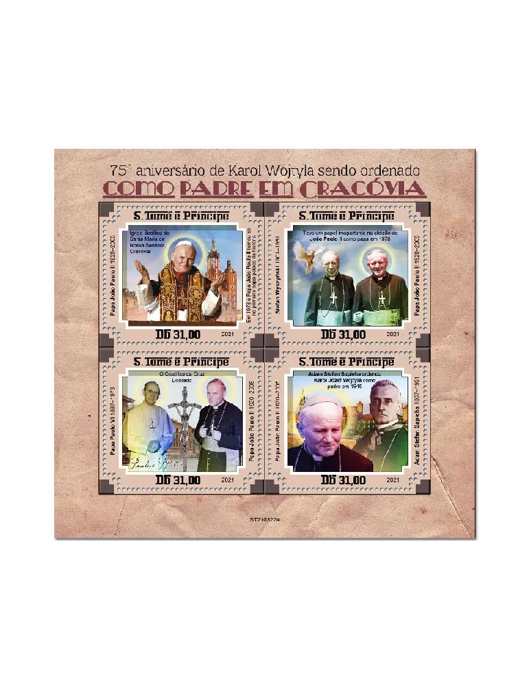 n° 7921/7924 - Timbre SAINT-THOMAS ET PRINCE Poste