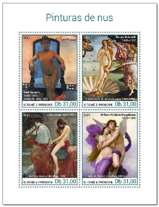 n° 7934/7937 - Timbre SAINT-THOMAS ET PRINCE Poste