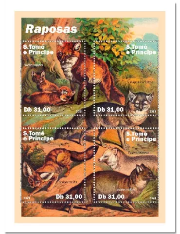 n° 7990/7993 - Timbre SAINT-THOMAS ET PRINCE Poste