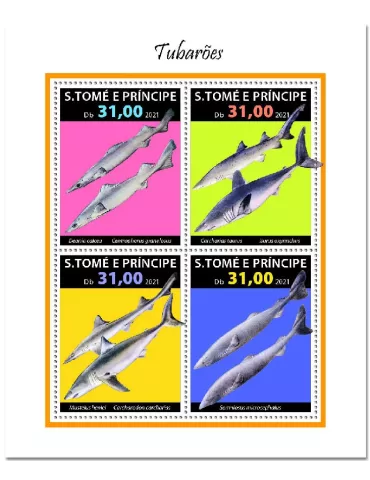 n° 8002/8005 - Timbre SAINT-THOMAS ET PRINCE Poste