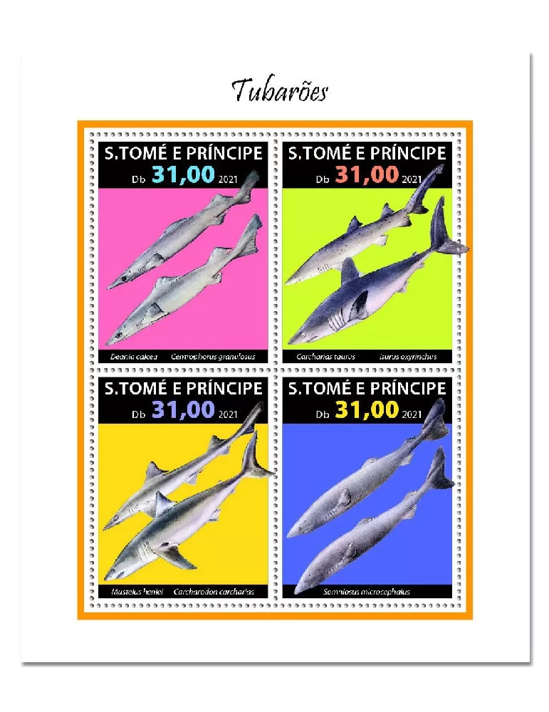 n° 8002/8005 - Timbre SAINT-THOMAS ET PRINCE Poste