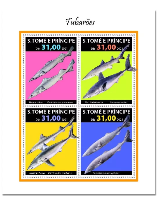 n° 8002/8005 - Timbre SAINT-THOMAS ET PRINCE Poste