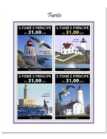 n° 8006/8009 - Timbre SAINT-THOMAS ET PRINCE Poste