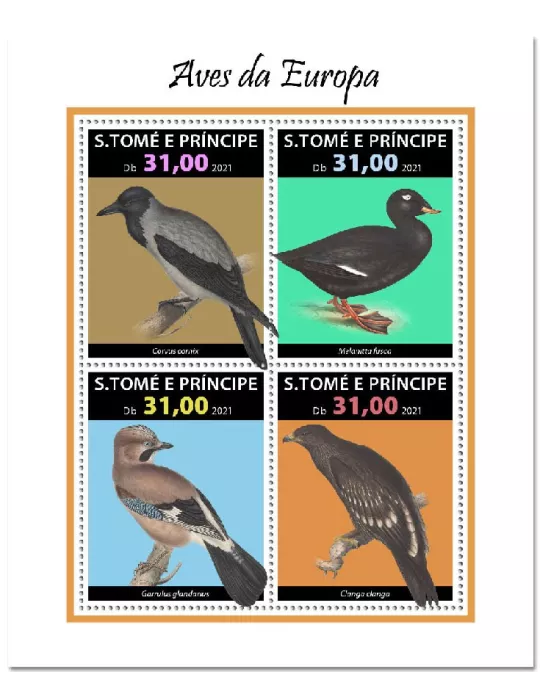 n° 8018/8021 - Timbre SAINT-THOMAS ET PRINCE Poste