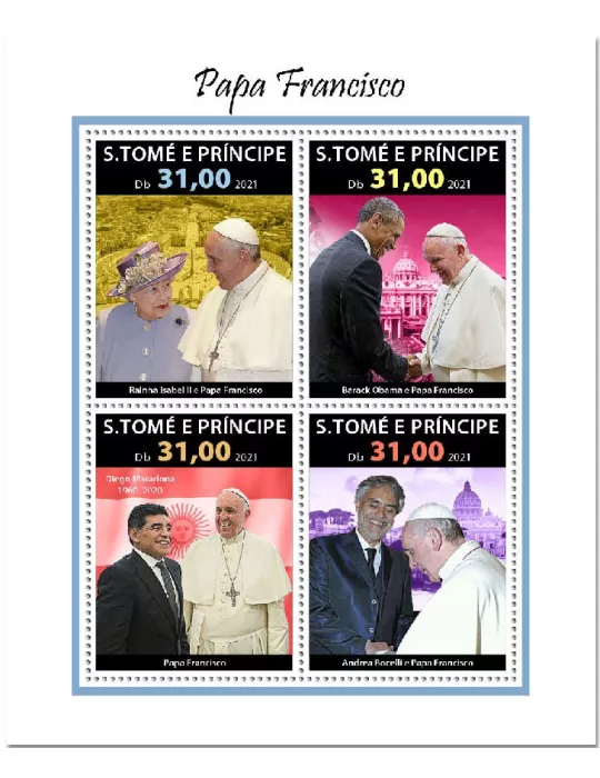 n° 8062/8065 - Timbre SAINT-THOMAS ET PRINCE Poste