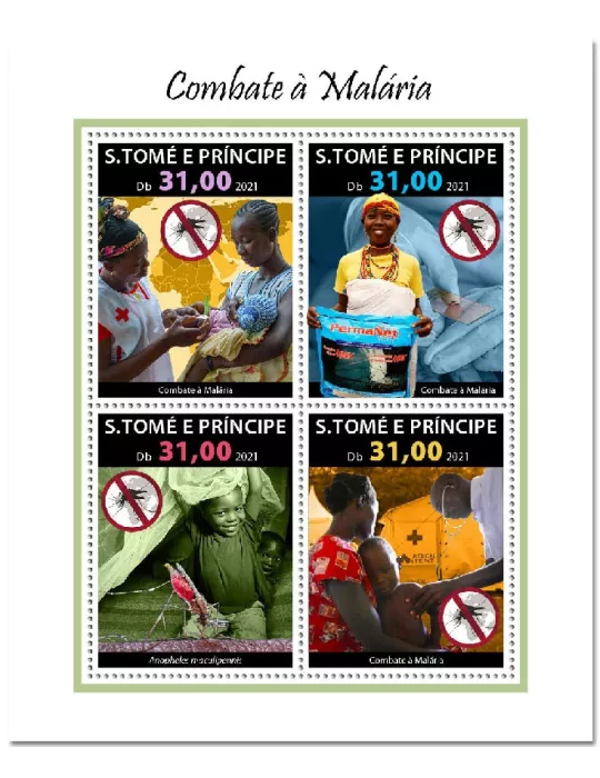 n° 8114/8117 - Timbre SAINT-THOMAS ET PRINCE Poste