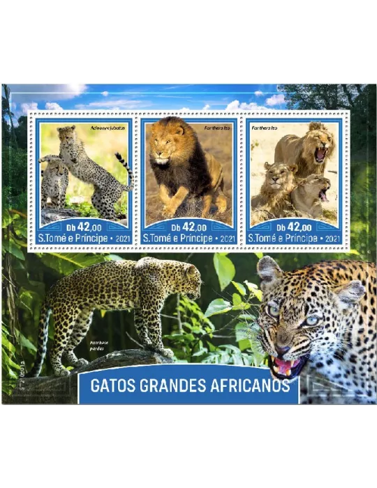 n° 8124/8126 - Timbre SAINT-THOMAS ET PRINCE Poste