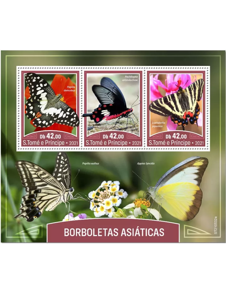 n° 8217/8219 - Timbre SAINT-THOMAS ET PRINCE Poste