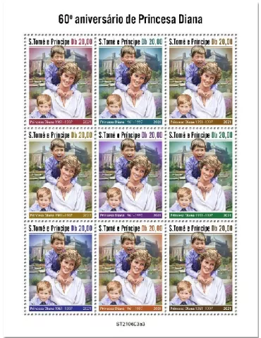 n° 8379/8387 - Timbre SAINT-THOMAS ET PRINCE Poste
